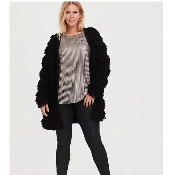 torrid Tops - Pleated metallic gold goddess tank